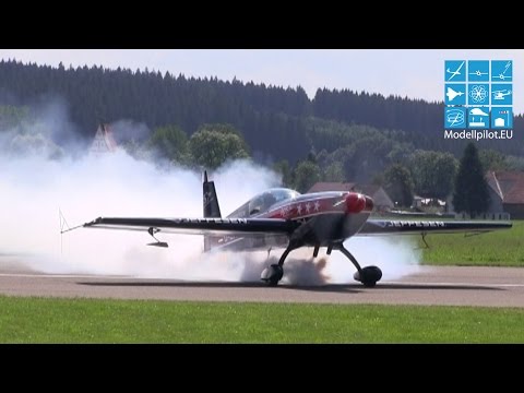 EXTRA 300 S (ORIGINAL) AIRSHOW FLIGHT MIKE ROTTLAND JET WORLD MASTERS 2015 LEUTKIRCH GERMANY