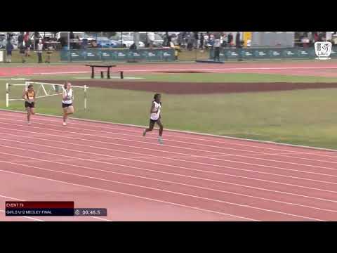 Girls U12 Medley Final - 2019 SUBWAY State Relay Championships // LAVicTV