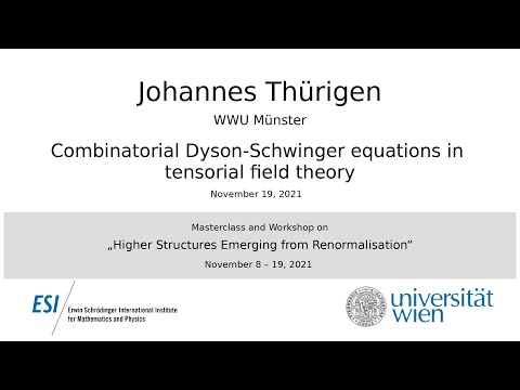 Johannes Thürigen - Combinatorial Dyson-Schwinger equations in tensorial field theory