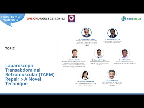 Laparoscopic Transabdominal Retromuscular (TARM) repair- A novel technique