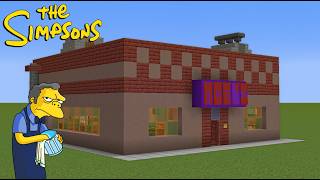 How to Build Moe's Tavern "The Simpsons" in Minecraft | Step By Step Including Interior