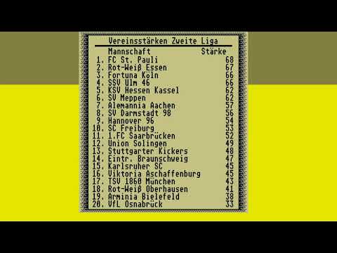 ATARI ST BUNDESLIGA MANAGER v1 2 STRATEGY FOOTBALL MANAGER v1 3 bundesliga german league Team