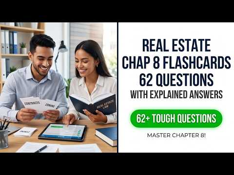 Real Estate Chap 8 Flashcards: Master All 62 Exam Questions ...
