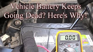 Vehicle battery keeps going dead after sitting a day? Here