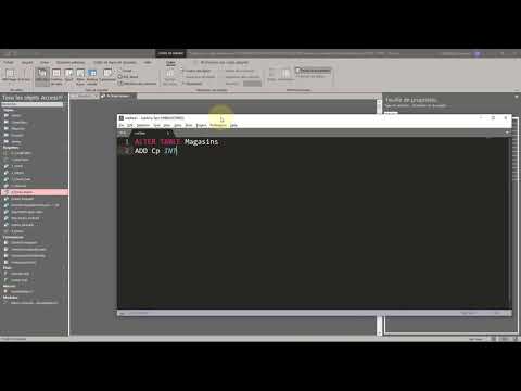 1 Access SQL Présentation de l outil