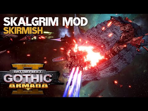 7x Pyroclastic Titan - Burn! | Skalgrim Mod Skirmish | Battlefleet Gothic: Armada 2
