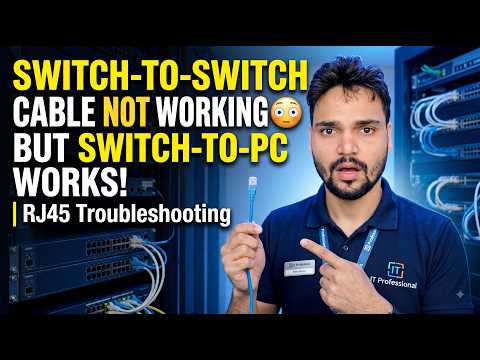 Switch-to-Switch Cable Not Working 😳 But Switch-to-PC Works! | RJ45 Troubleshooting
