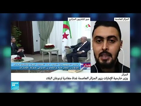 وزير خارجية الإمارات يزور الجزائر بعد إردوغان