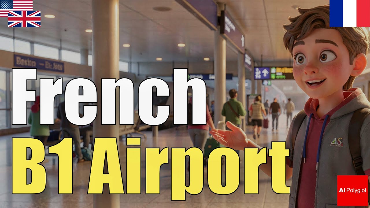 French B1 Airport | Natural Listening | Must-Know