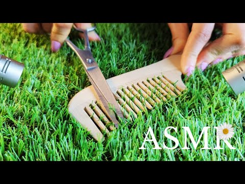 ASMR - How Hairdressers Cut their Grass - No Talking