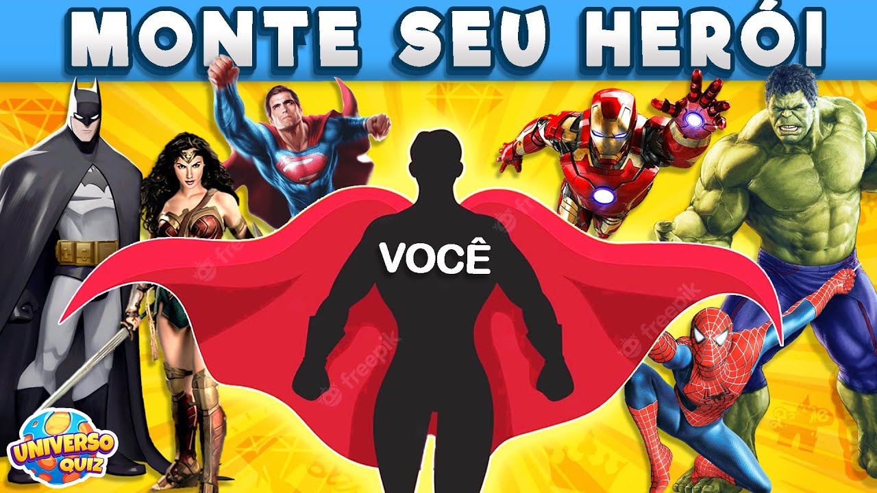 MONTE SEU SUPER-HERÓI | Crie o Melhor Super-Herói ou Super-Heroína!