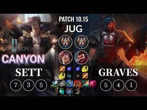 DWG Canyon Sett vs Graves Jungle - KR Patch 10.15