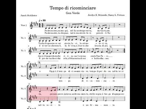 Tempo di Ricominciare - Gen Verde - Tenori