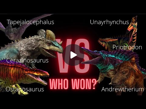 Cerazinosaurus vs Priotrodon PVP Fight Highlights | Jurassic World The Game Full HD