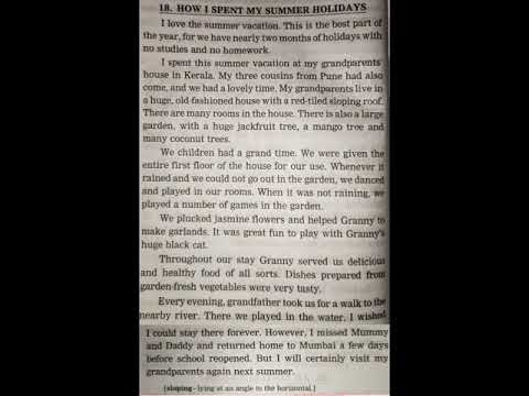 Essay On How I Spent My Summer Holiday | English Writing Skills | Let's Learn grammar