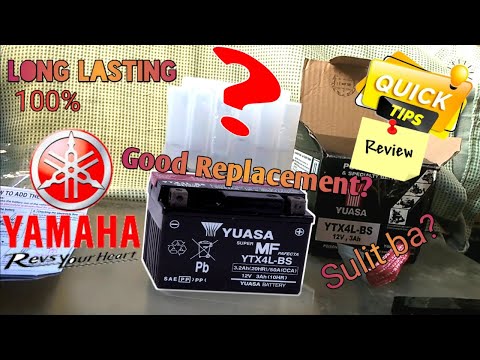 Palitan na ang stock Battery | New Yuasa Battery for Yamaha Full HD 1080p