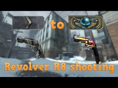Silver 1 to Global Elite ★ Revolver R8 shooting CSGO