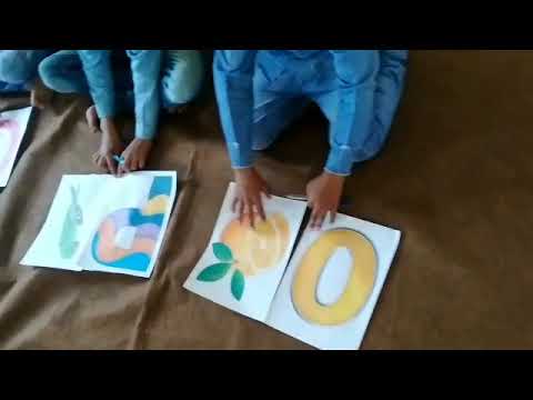 Srujan Kids doing drawing