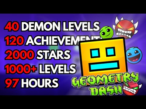 I 100%'d GEOMETRY DASH... It was TOUGH