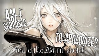 ❖ Nightcore ❖ ⟿ Am I supposed to apologize? [lyrics]