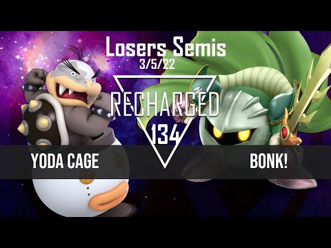 Recharged #134 Losers Semis - Yoda Cage (Bowser Jr.) vs Bonk! (Meta Knight) - SSBU Tournament