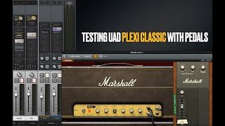 Video thumbnail for Testing Universal Audio Marshall PLEXI CLASSIC with pedals by Manuel Contreras