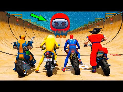 SPIDER-MAN AND FRIENDS MOTORCYCLE JUMP! MOTORCYCLES WITH SPIDER-MAN #52 - IR GAMES 🏍️