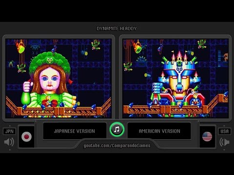 Regional Differences [23] Dynamite Headdy (USA vs JPN) Genesis vs Mega Drive (Region Comparison)