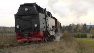 preview picture of video '99 7235 auf alten Gleisen bei Hasselfelde'