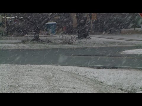 Greensboro gets winter weather after waiting several hours
