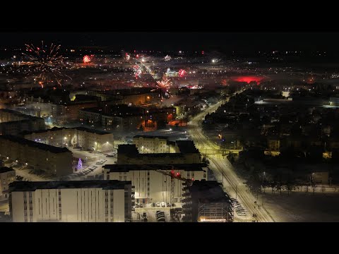 Zambrów powitał 2026 rok. Fajerwerki rozświetliły niebo. Sylwester w Zambrowie #zambrow #sylwester