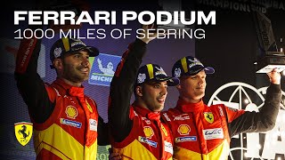 Ferrari Hypercar 1000 Miles of Sebring Debut podium for the 499