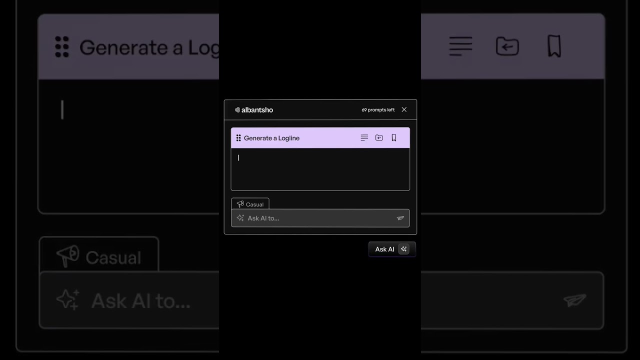 AIbantsho's Feature Script AI Assistant... #AI #screenwriting #storytelling #filmmaking #shorts