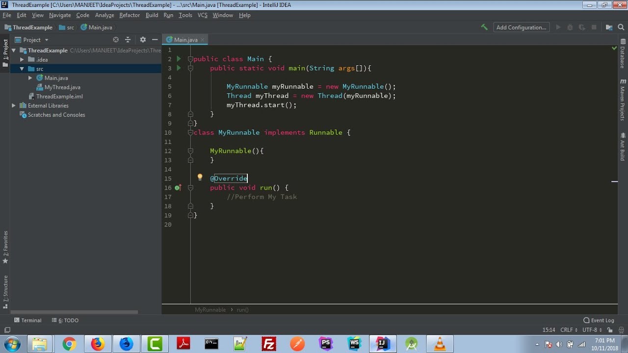 #1.3 Networking in Java - Implementing Threads in Java