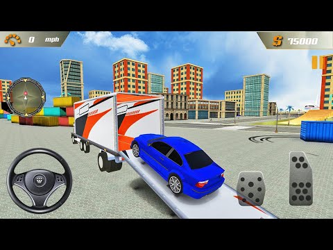 Car Transport Simulator 2021 - Transporter Trailer Truck Driving - Android Gameplay