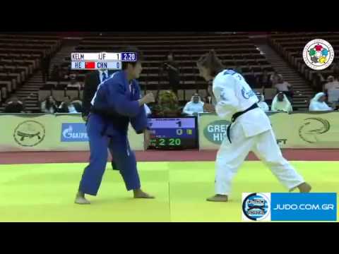 Judo Grand Prix Abu Dhabi 2011 Final -52kg KELMENDI (IJF)-HE Hongmei (CHN)