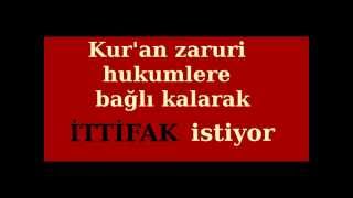 Kur'an zaruri hükümlere bağlı kalarak ittifak istiyor - YOZGATNUR