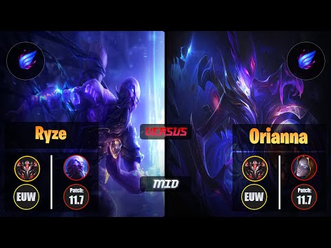 GrandMaster RYZE [Phase Rush] (Mid) VS  ORIANNA - Grandmaster EUW Patch 11.7