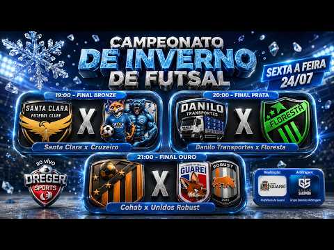 FINAL - CAMPEONATO DE FUTSAL DE INVERNO DE GUAREÍ 2026 | AO VIVO | SEXTA FEIRA | 24-07-26 |