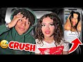 MY CRUSH REACTS TO MY OLD TIKTOKS !!**CRINGE** DEFAULT Thumbnail