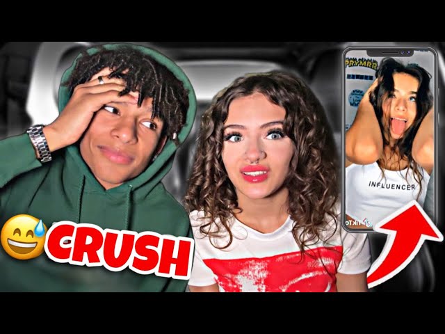 MY CRUSH REACTS TO MY OLD TIKTOKS !!**CRINGE** SDDEFAULT Thumbnail
