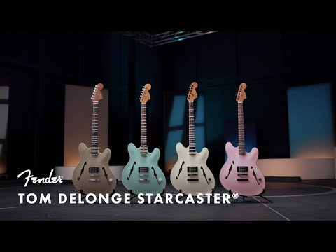 Fender Tom DeLonge Starcaster Electric Guitar, Satin Shell Pink image 9