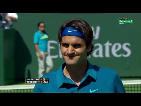 Indian Wells 2012 QF - R.Federer vs J.M:Del Potro Highlights