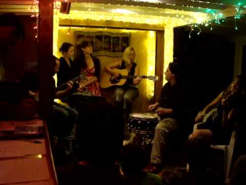 Annie Bacon aboard Barkissimo-You're an Idiot"