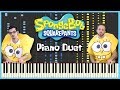 Spongebob Squarepants Medley Part 2 PIANO DUET Synthesia