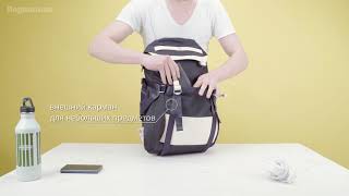 Stighlorgan Plato Laptop Backpack / black (FL72-79) - відео 1