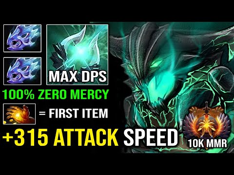 WTF +315 Attack Speed OD Brutal Carry Double Moon Shard with First Item Midas EZ Counter ALL Dota 2