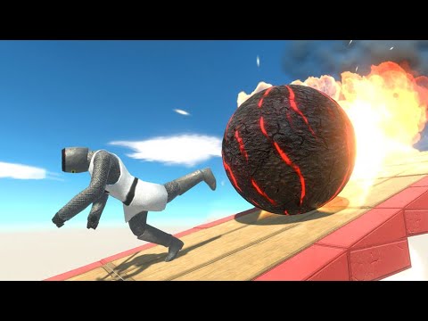 Escape from Zigzag Downhill - Animal Revolt Battle Simulator