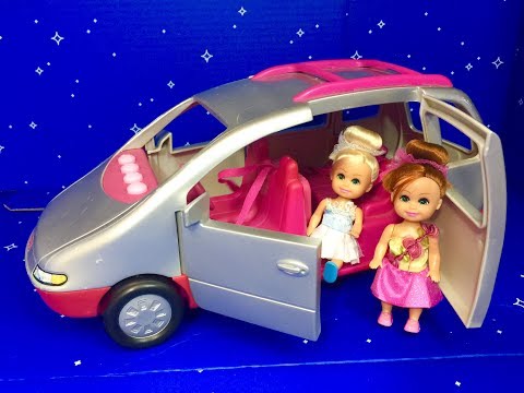 FISHER PRICE Musical Van Toy and SPARKLE GIRLZ Dolls Shopping Trip!