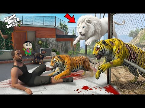 GTA 5: Shinchan & Franklin Try to Catch a Tiger 😱 | GTA 5 Tamil Mod Gameplay